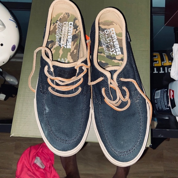 Stussy x converse shoes RARE - Picture 1 of 5